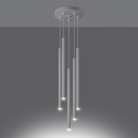 Sollux Lampa wisząca PASTELO 5P biała SL.1175