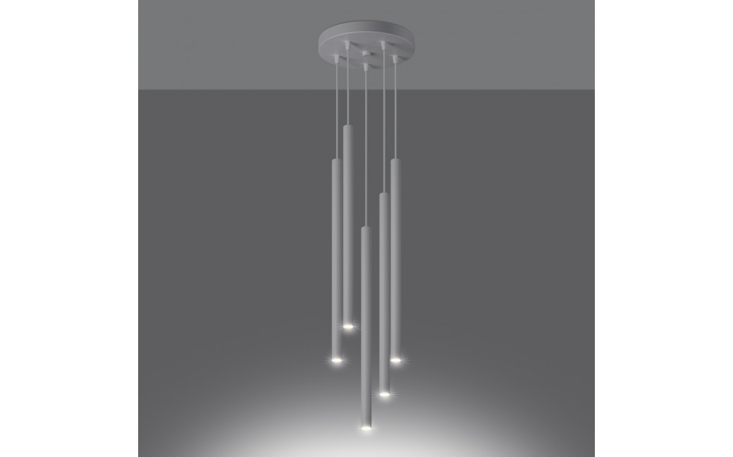 Sollux Lampa wisząca PASTELO 5P biała SL.1175