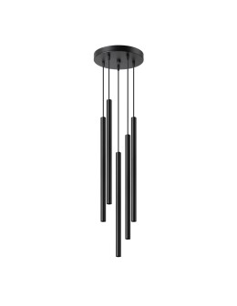Sollux Lampa wisząca PASTELO 5P czarna SL.1176