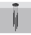 Pendant lamps - Sollux PASTELO 5P pendant lamp black SL.1176 - product 2