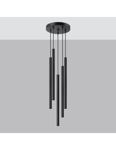 Sollux Lampa wisząca PASTELO 5P czarna SL.1176 - produkt 2