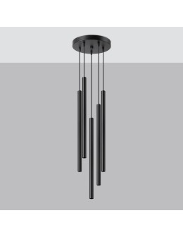 Sollux Lampa wisząca PASTELO 5P czarna SL.1176 - produkt 2