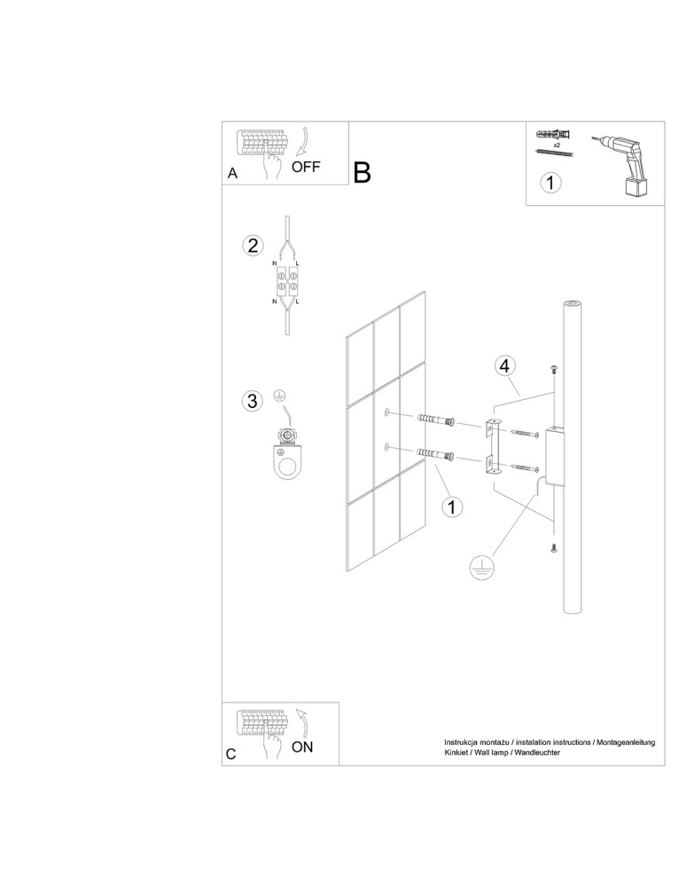 Wall lamps - Sollux Wall lamp PASTELO 2 white SL.1177 - product kolory-swiatla.pl 6