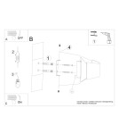 Wall lamps - Sollux Wall lamp TONI white SL.1188 - product 6