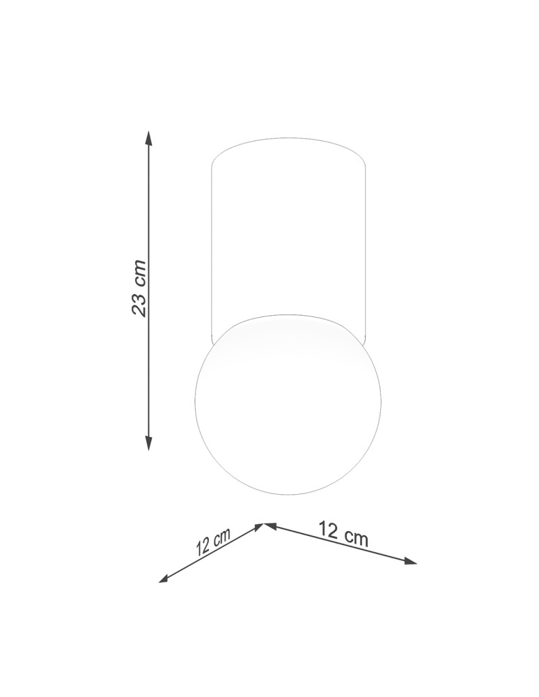 Ceiling lamps spheres - Sollux BOOMO 12 Plafond SL.1191 - product kolory-swiatla.pl 5