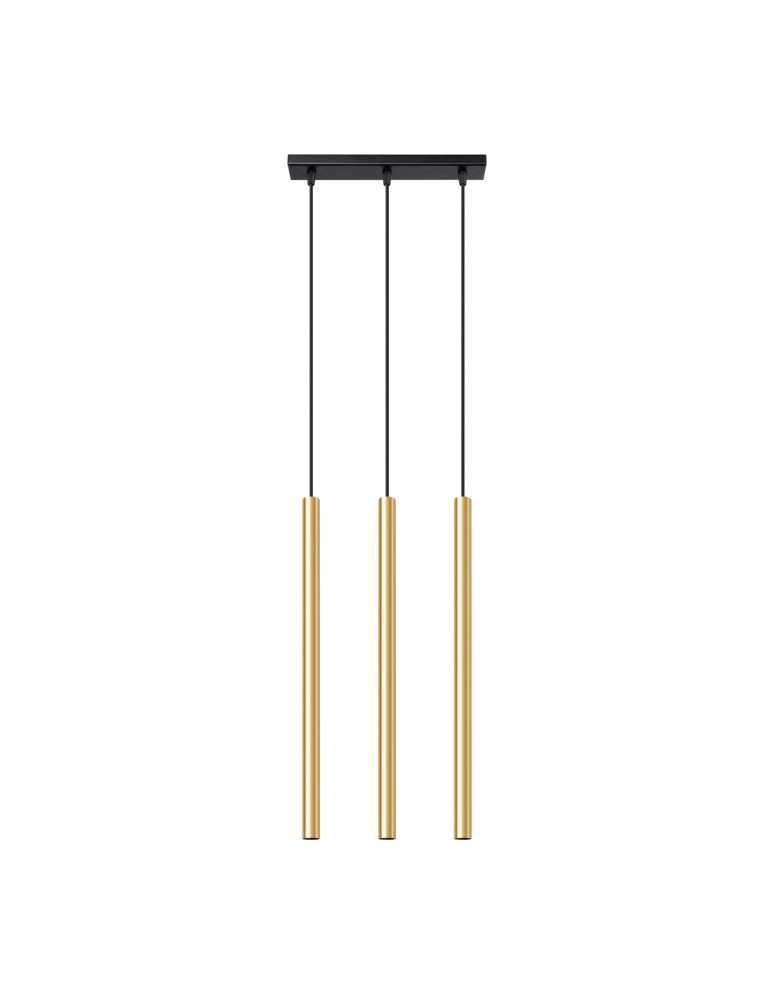 Pendant lamps - Sollux Pendant Lamp PASTELO 3L gold gloss SL.1196 - product kolory-swiatla.pl 1