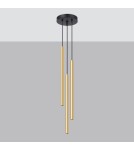 Pendant lamps - Sollux Pendant Lamp PASTELO 3P gold gloss SL.1197 - product 2