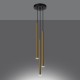 Sollux Lampa Wisząca PASTELO 3P złoty połysk SL.1197