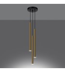 Pendant lamps - Sollux Pendant Lamp PASTELO 3P gold gloss SL.1197 - product 3
