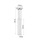 Pendant lamps - Sollux Pendant Lamp PASTELO 3P gold gloss SL.1197 - product 5