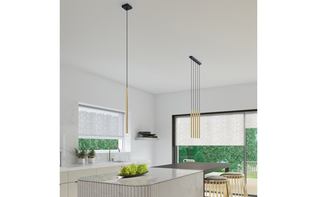 Sollux Lampa Wisząca PASTELO 3P złoty połysk SL.1197