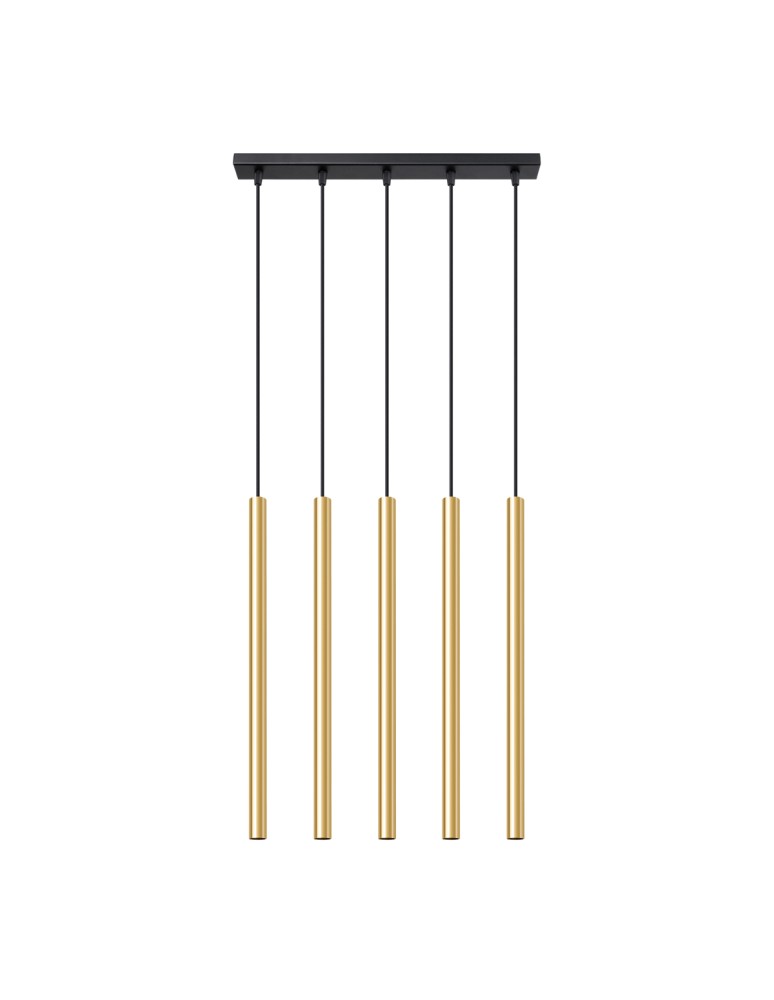 Pendant lamps - Sollux Pendant Lamp PASTELO 5L gold gloss SL.1198 - product kolory-swiatla.pl 1