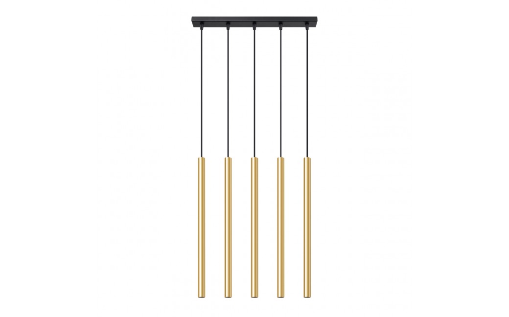 Sollux Lampa Wisząca PASTELO 5L złoty połysk SL.1198