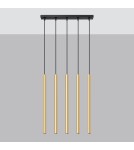 Pendant lamps - Sollux Pendant Lamp PASTELO 5L gold gloss SL.1198 - product 2