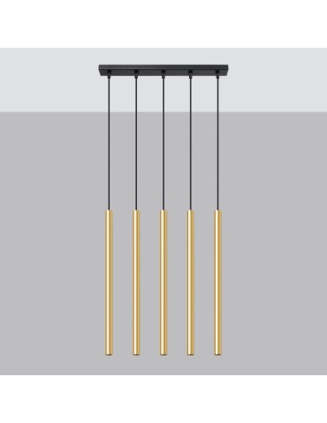 Sollux Lampa Wisząca PASTELO 5L złoty połysk SL.1198 - produkt 2