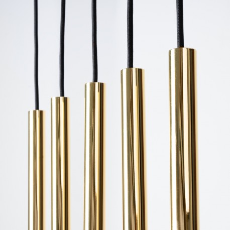 Sollux Lampa Wisząca PASTELO 5L złoty połysk SL.1198