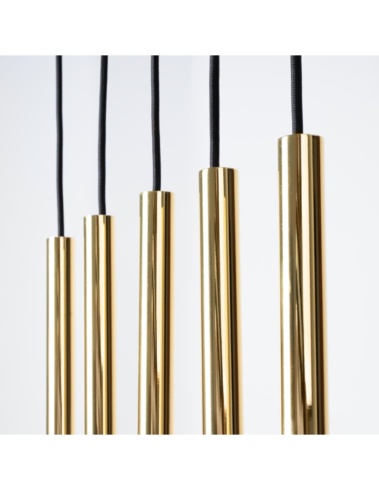 Pendant lamps - Sollux Pendant Lamp PASTELO 5L gold gloss SL.1198 - product kolory-swiatla.pl 4