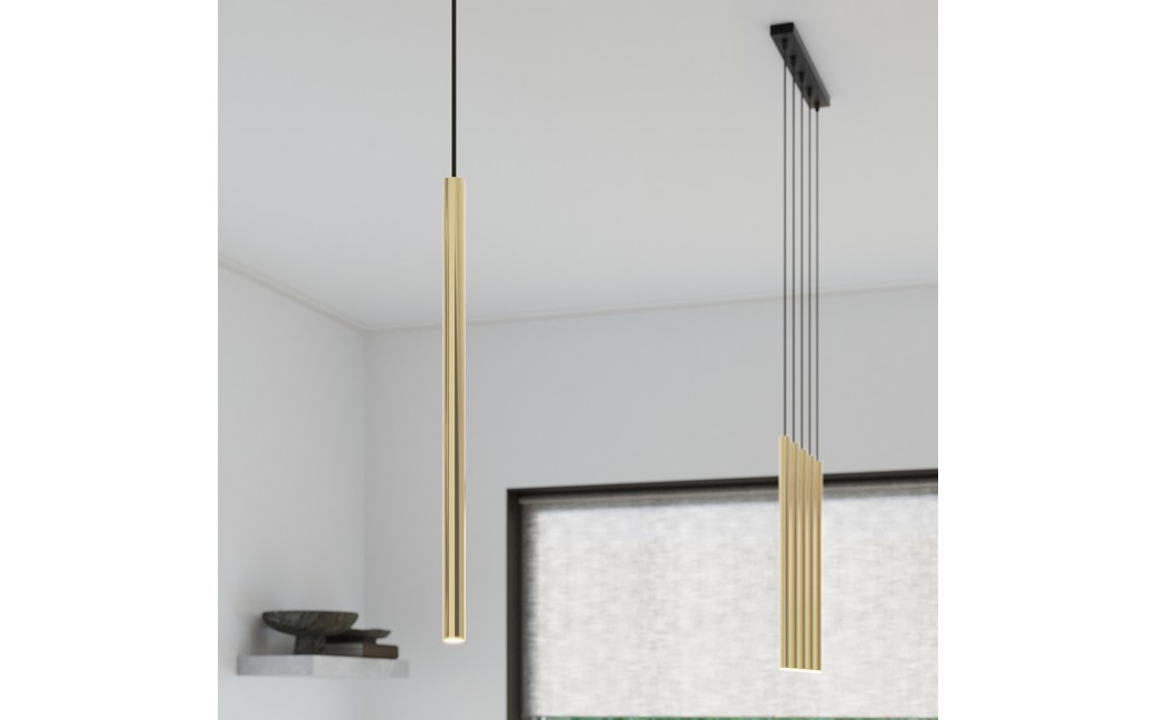 Sollux Lampa Wisząca PASTELO 5L złoty połysk SL.1198