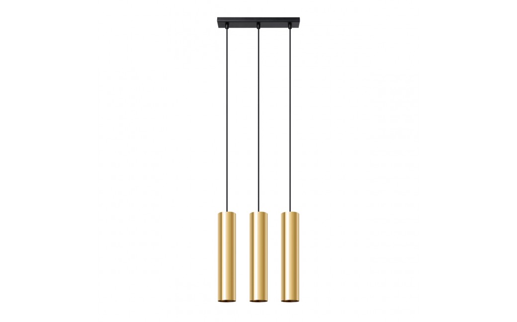 Sollux Lampa Wisząca LAGOS 3 złoty połysk SL.1201