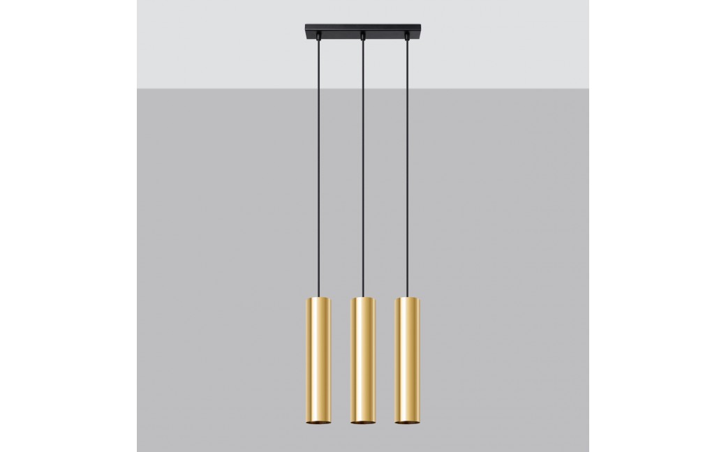 Sollux Lampa Wisząca LAGOS 3 złoty połysk SL.1201