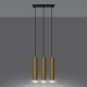 Sollux Lampa Wisząca LAGOS 3 złoty połysk SL.1201