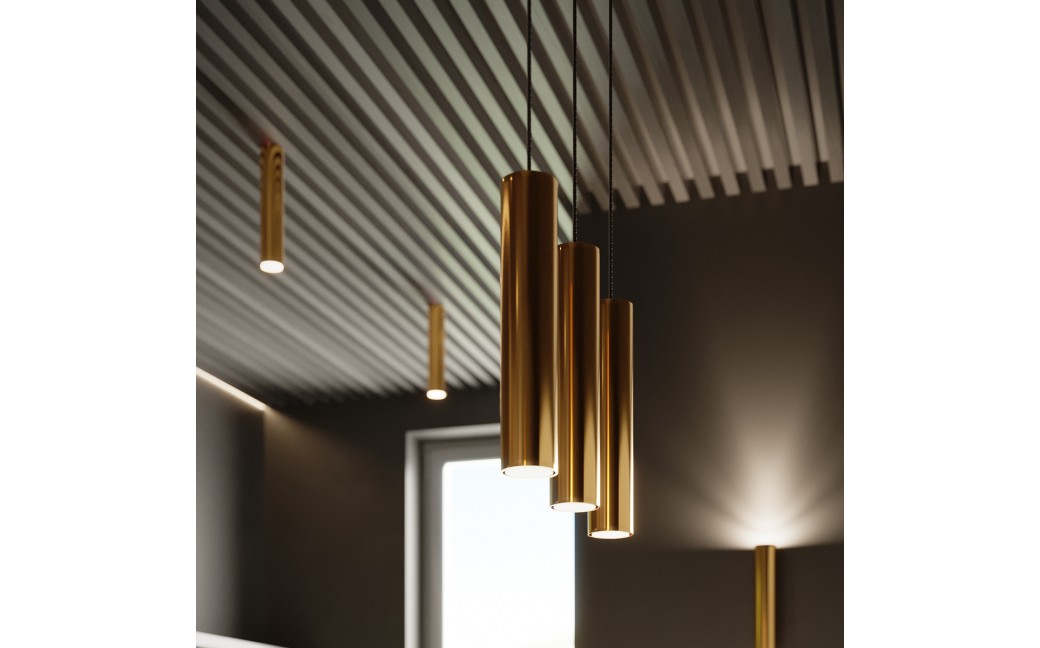 Sollux Lampa Wisząca LAGOS 3 złoty połysk SL.1201