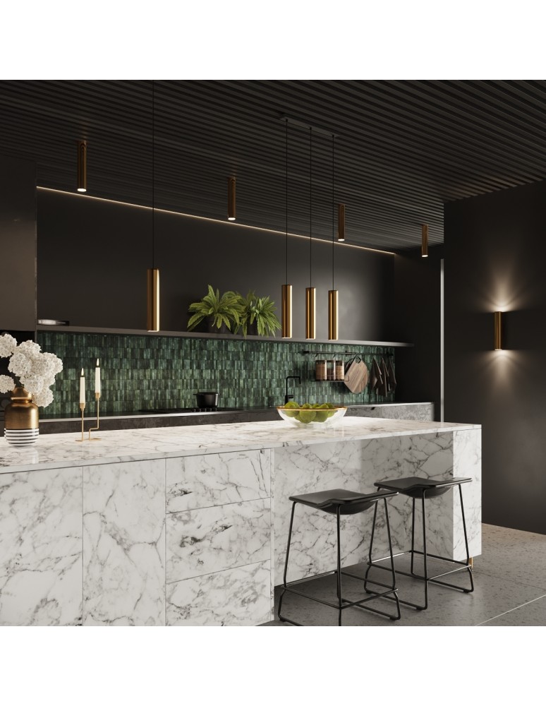 Pendant lamps - Sollux LAGOS 3 pendant lamp glossy gold SL.1201 - product kolory-swiatla.pl 9
