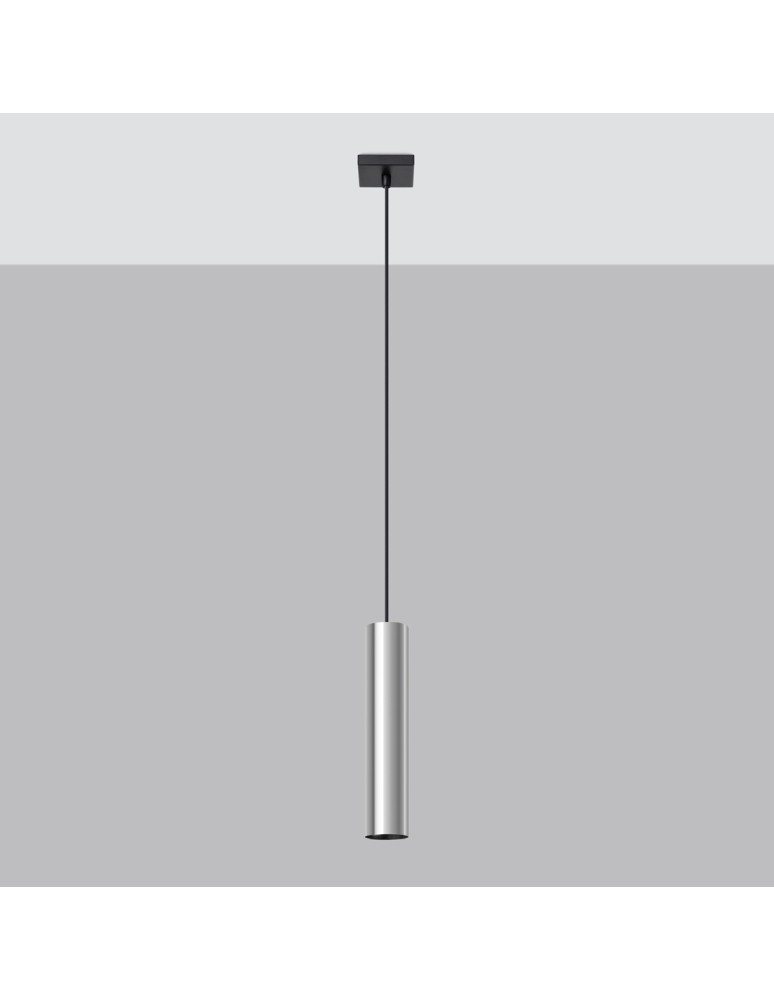 Pendant lamps - Sollux LAGOS 1 chrome pendant lamp SL.1204 - product kolory-swiatla.pl 2