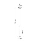 Pendant lamps - Sollux LAGOS 1 chrome pendant lamp SL.1204 - product 5