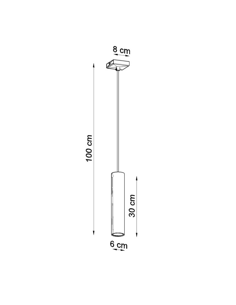 Pendant lamps - Sollux LAGOS 1 chrome pendant lamp SL.1204 - product kolory-swiatla.pl 5