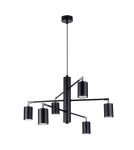 Chandeliers - Sollux Chandelier LEMMI 6 black SL.1207 - product 1