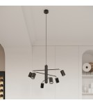 Chandeliers - Sollux Chandelier LEMMI 6 black SL.1207 - product 9