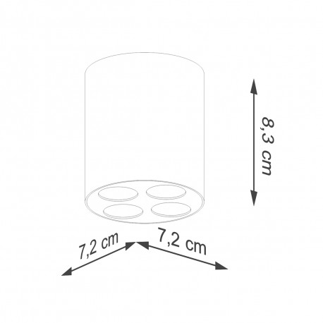 Sollux Plafon ZOE biały LED SL.1209