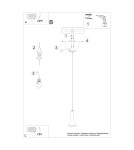 Pendant lamps - Sollux REA 1 concrete pendant lamp SL.1223 - product 6