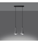 Pendant lamps on a strip - Sollux REA 2 concrete pendant lamp SL.1224 - product 3