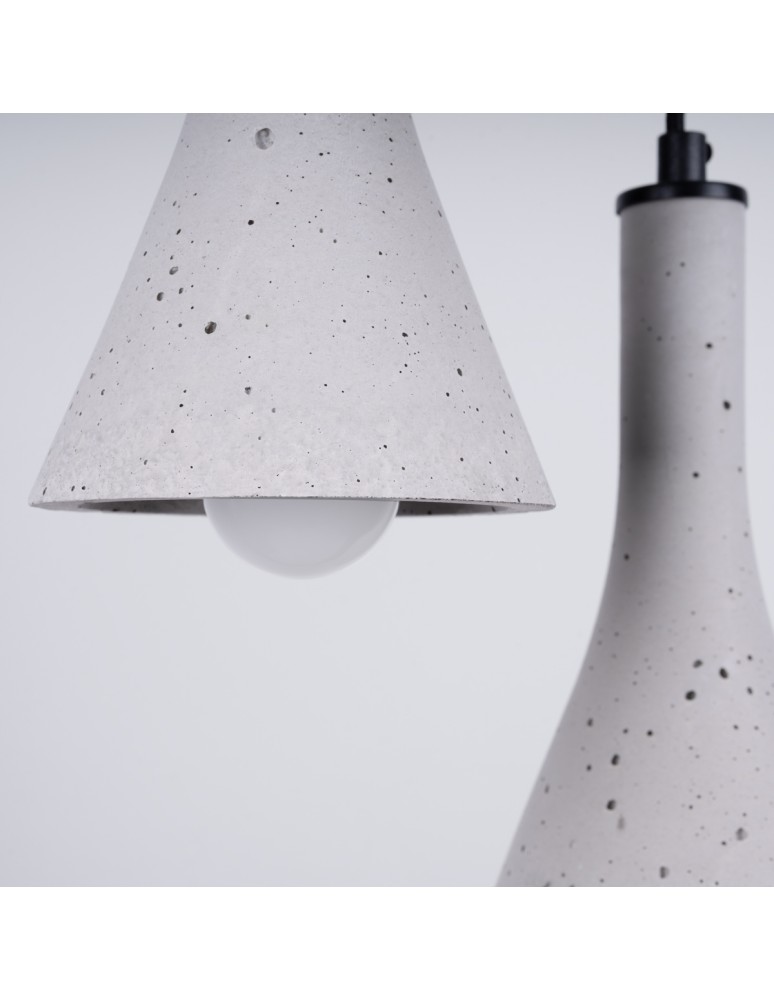 Pendant lamps - Sollux REA 3P concrete pendant lamp SL.1226 - product kolory-swiatla.pl 4