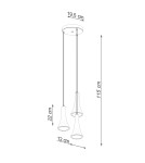 Pendant lamps - Sollux REA 3P concrete pendant lamp SL.1226 - product 5