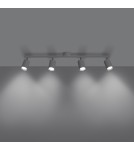 Adjustable ceiling lamps - spots - Sollux Plafond LEMMI 4L white SL.1227 - product 3