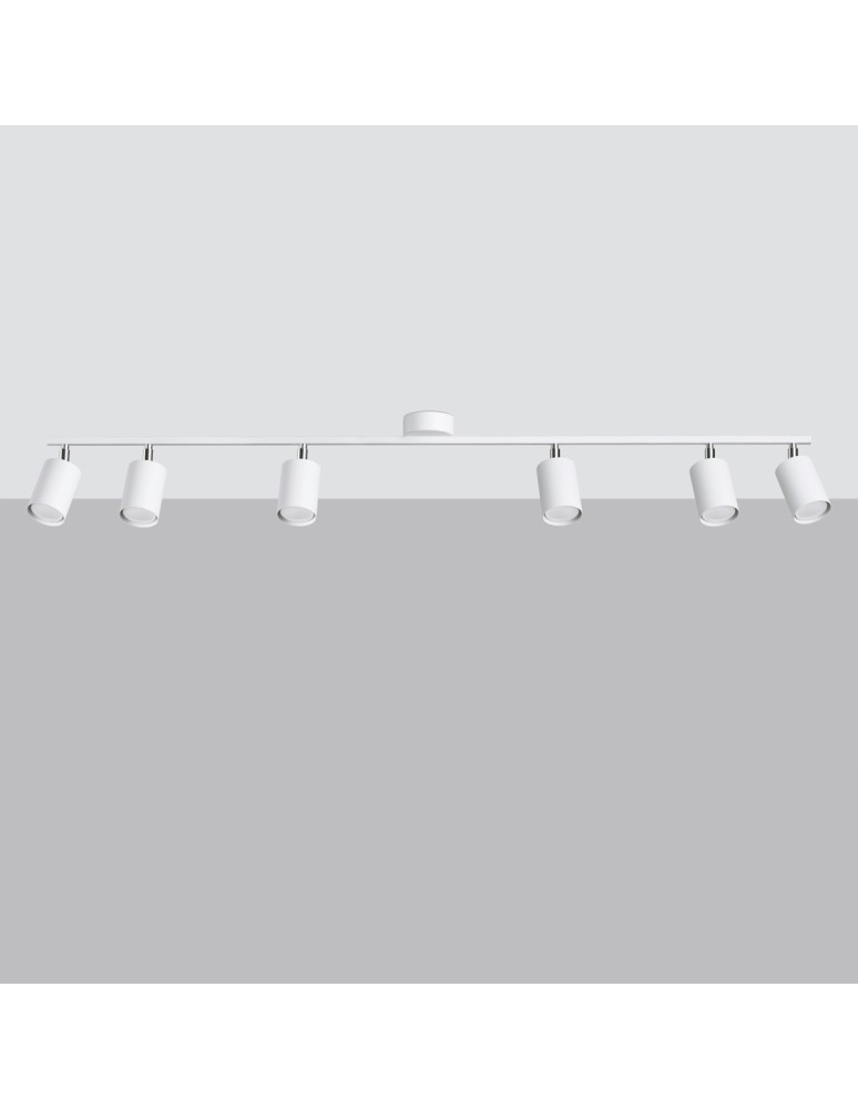 Adjustable ceiling lamps - spots - Sollux Plafond LEMMI 6L white SL.1228 - product kolory-swiatla.pl 2