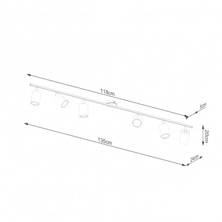 Sollux Plafon LEMMI 6L biały SL.1228