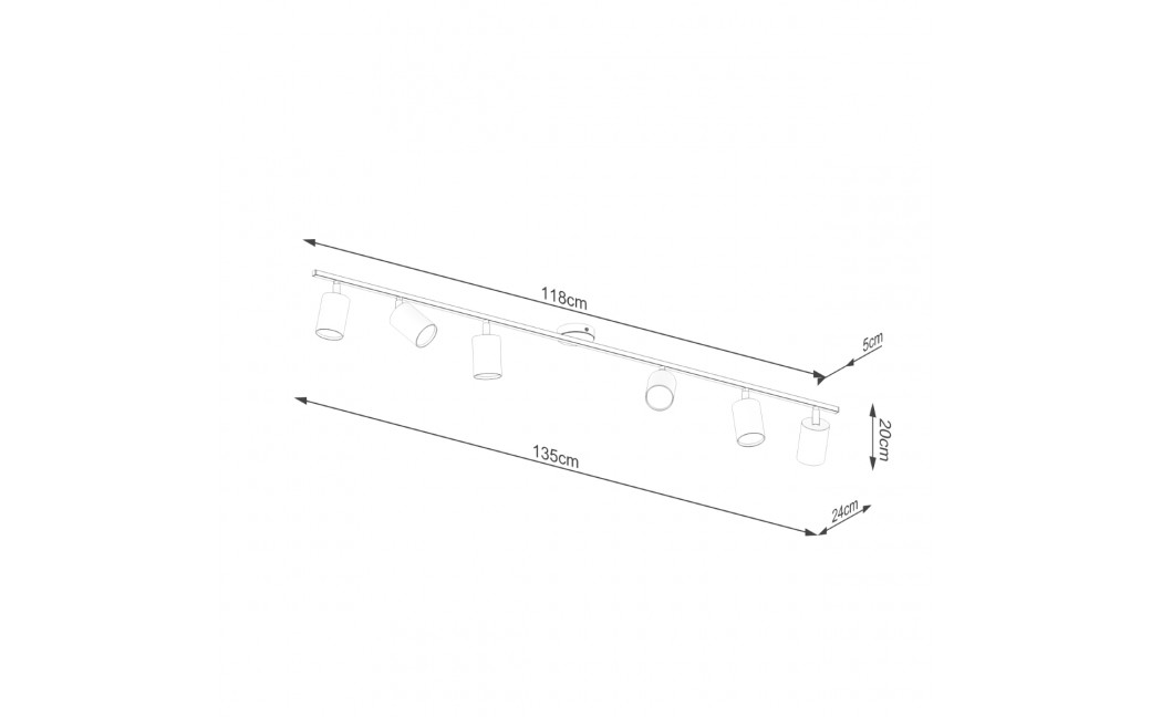 Sollux Plafon LEMMI 6L biały SL.1228