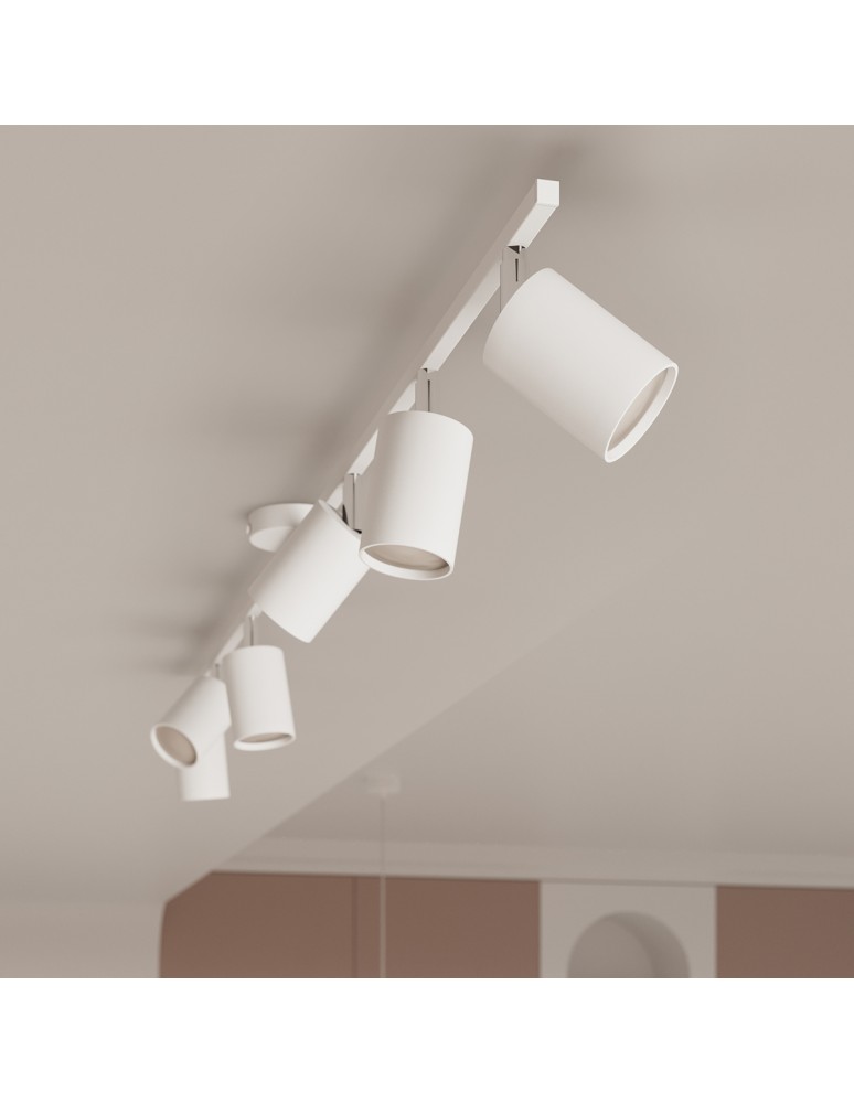 Adjustable ceiling lamps - spots - Sollux Plafond LEMMI 6L white SL.1228 - product kolory-swiatla.pl 6