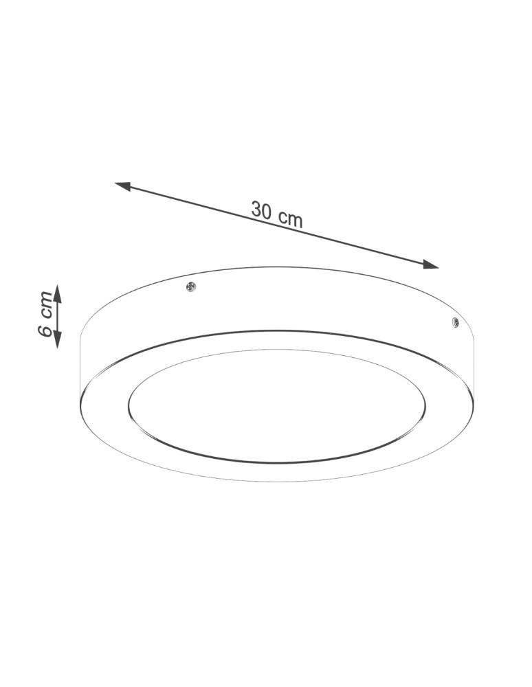 LED Plafonds - Sollux Plafond ONYX 30 white LED 3000K SL.1243 - product kolory-swiatla.pl 5
