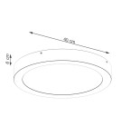 LED Plafonds - Sollux Plafond ONYX 40 black LED 3000K SL.1244 - product 5