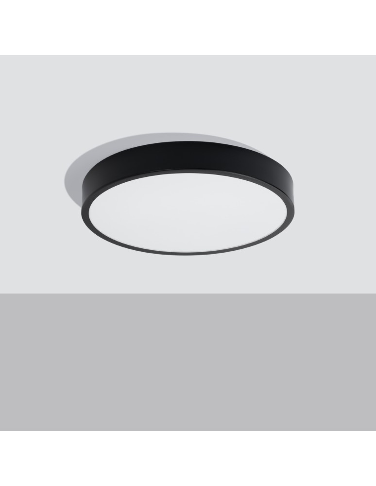 LED Plafonds - Sollux Plafond ONYX 50 black LED 3000K SL.1246 - product kolory-swiatla.pl 2