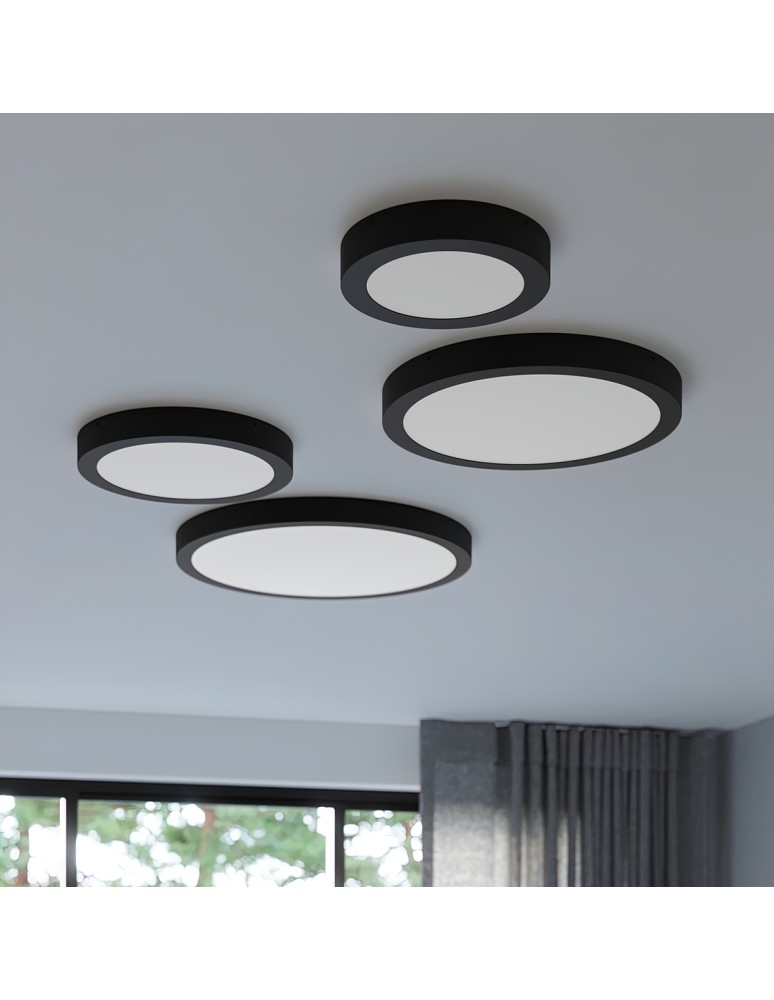 LED Plafonds - Sollux Plafond ONYX 50 black LED 3000K SL.1246 - product kolory-swiatla.pl 8