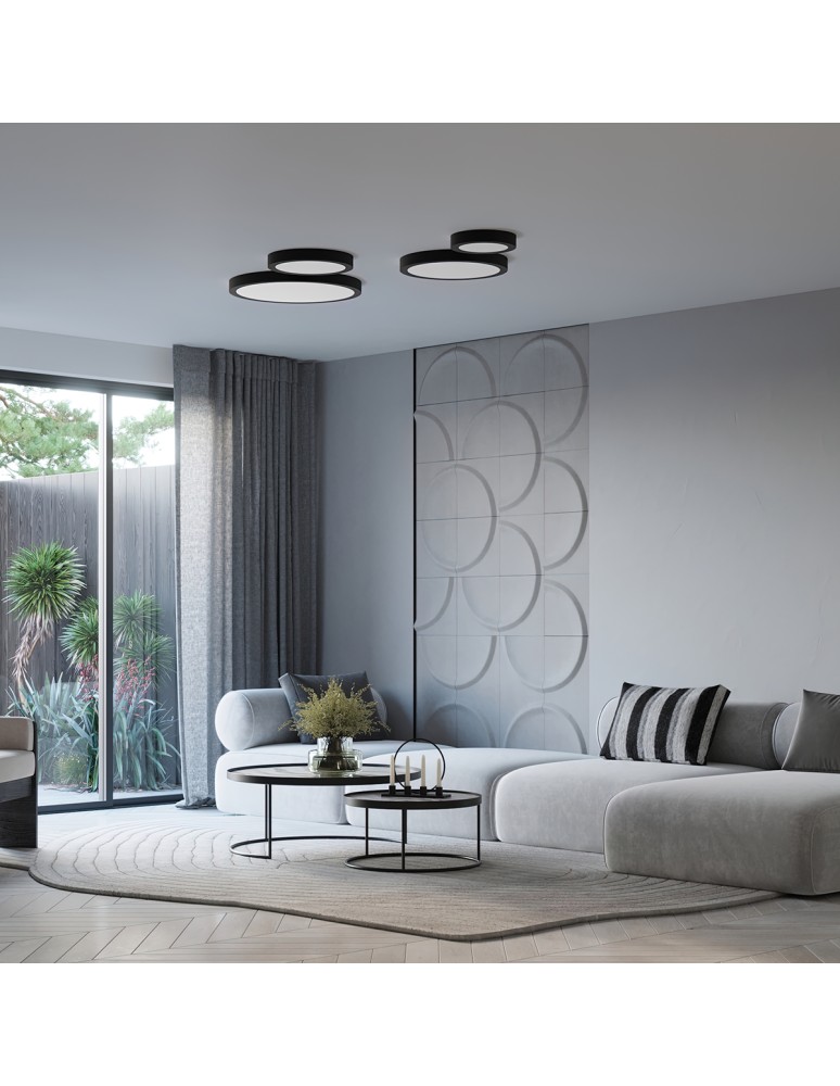 LED Plafonds - Sollux Plafond ONYX 50 black LED 3000K SL.1246 - product kolory-swiatla.pl 10