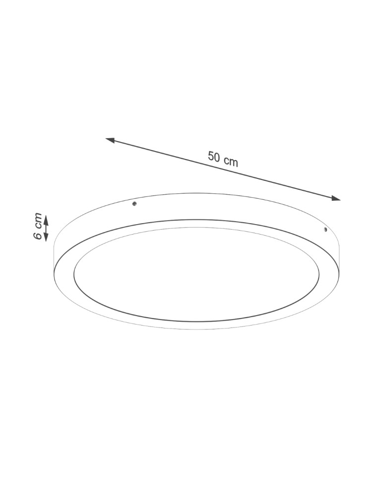 LED Plafonds - Sollux Plafond ONYX 50 white LED 3000K SL.1247 - product kolory-swiatla.pl 5