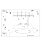 LED Plafonds - Sollux Plafond ONYX 50 white LED 3000K SL.1247 - product 6