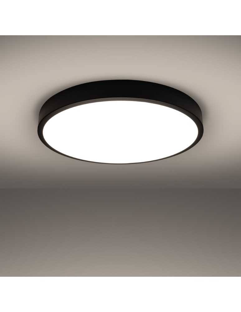 LED Plafonds - Sollux Plafond ONYX 60 black LED 3000K SL.1248 - product kolory-swiatla.pl 3